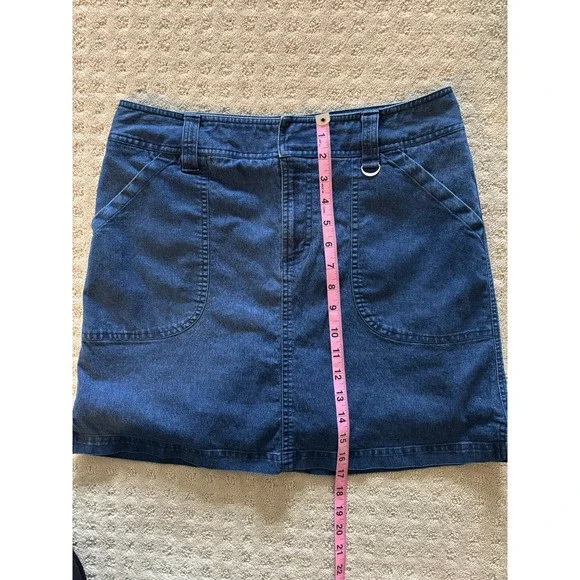 Vintage Chaus Denim Skort Dark Wash Retro Y2K Women's Size 8 Preppy Academia - Picture 6 of 6